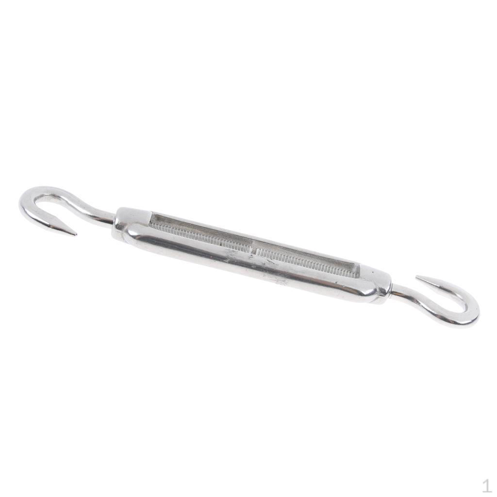 /M5/M6/M8 Stainless Steel 304 Hook & Turnbuckle, 4 Sizes Available