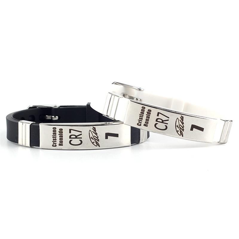 Verstellbares Silikon-Metall-Schnitzerei Fußball-Armband Weltmeisterschaft Sportarmband Unisex Fan-Souvenir