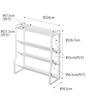 Yamazaki Tower Slim Spice 4 W24 X X Smooth 8144 Rack, Tiers, White, Approx. D9.5 H26.7cm, Access,