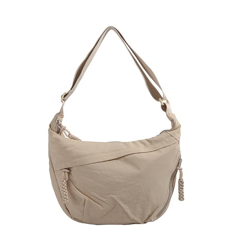 New Trendy Dumpling Bag Women's Fashion Nylon Women's Bag Versatile Simple Large Capacity Messenger Bag Female Student Small Cross Bag