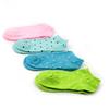 5 Pairs Women Comfortable Dot Candy Color Cotton Sock Slippers Short Socks Ankle Socks Random Color EMA