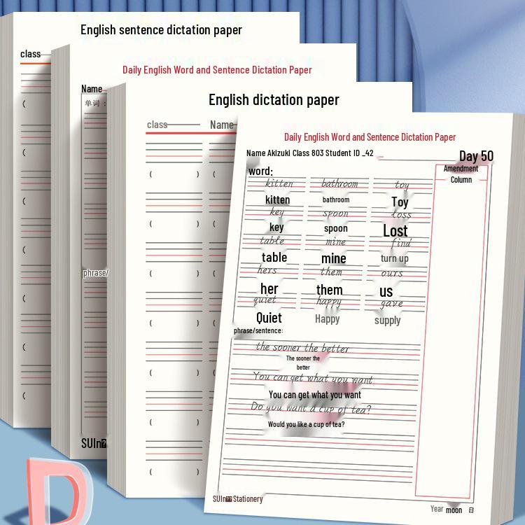 İlkokul Öğrencileri İçin İngilizce Dikte ve Yazma Çalışma Kitabı