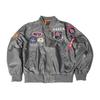 Trendy 2025 American Style Men's MA-1 Air Force Pilot Jacket with Badge Embroidery for Spring/Autumn.