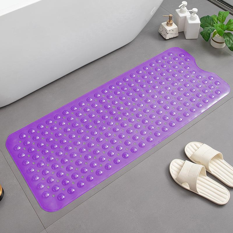 

ПВХ Коврик для ванной противоскользящий Массажный коврик для ванны Бытовой ковер Коврик для пола душевой комнаты с присосками 100*40см 100MMx40MM фиолетовый
