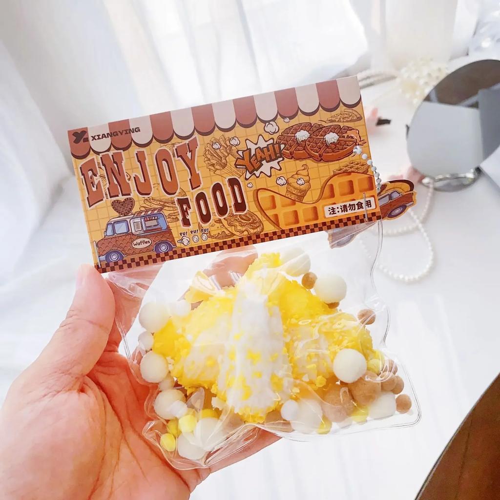 Squishy Food Creative Kids Fidget Toy Simulation exquisite Waffle  Bread Toast Donuts Slow Rising Squeeze Stress Relief Toys