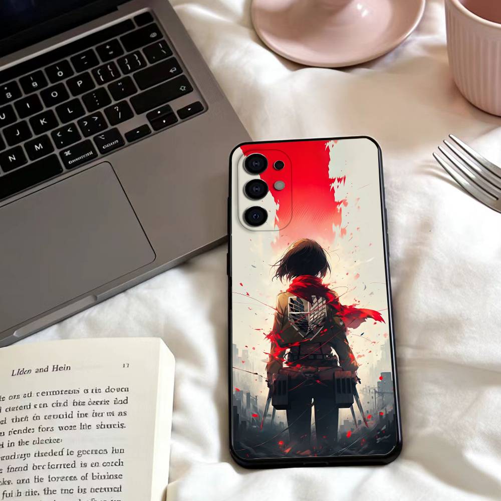 HOT A-Attack on TitanS  Phone Case For Samsung S25,24,23,22,30,21,10,9,Ultra,Plus,Lite,FE,4,5 G Soft Black Case