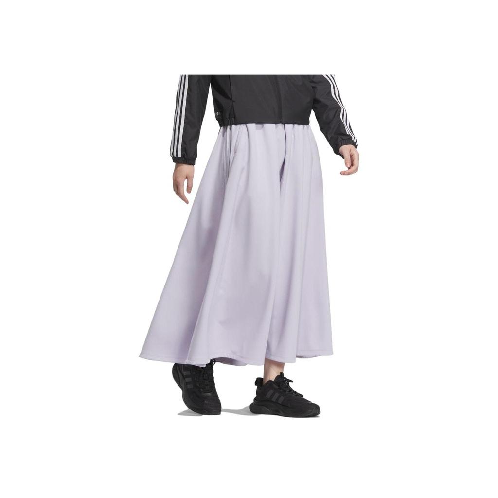 New Adidas Casual Long Skirts Women's Purple IK9879