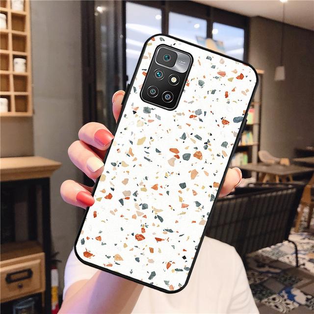 Redmi 9 Fall für Xiaomi Redmi 10 Fall Gehärtetes Glas Abdeckung Redmi 9a 9c Nfc 8a 8 7a 6a Hinweis 8 9 10 Pro Zurück Feder Gemalt Coque