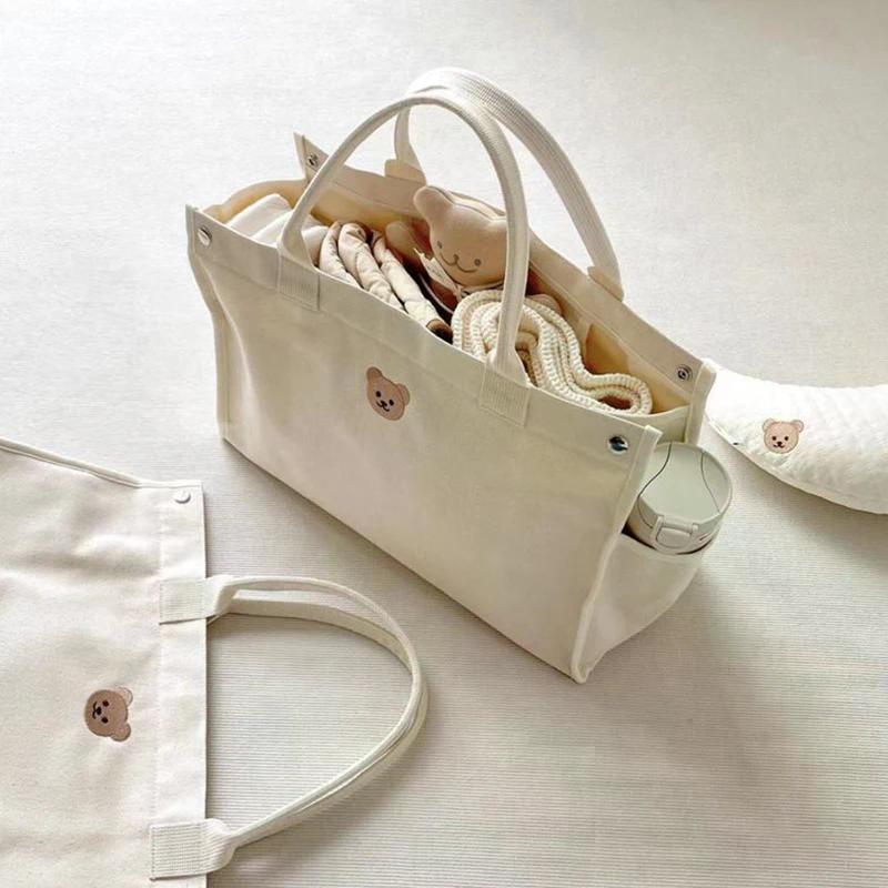 Nueva Bolsa Multifuncional de Gran Capacidad para Viaje para Madres y Bebés, Bolso de Lona Portátil para Madres y Bebés