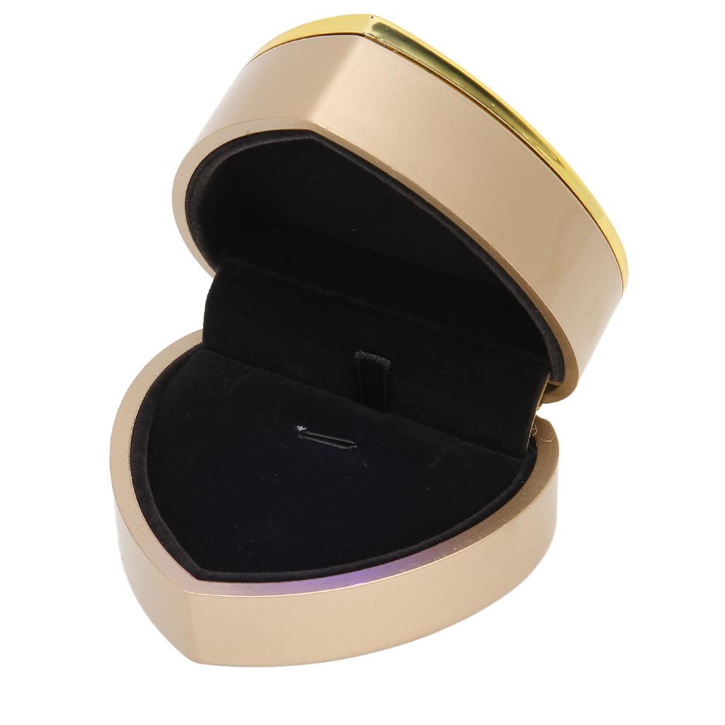 Heart Shaped Necklace Box Elegant Jewelry Display Gift Box with LED Light for Proposal