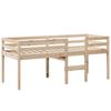 High Bed with Roof 80 x 200 cm Solid Pine Wood