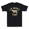 I'd Smoke That Cow BBQ Meat Grilling Humor Men's T-Shirt Funny Gift Cotton Tee