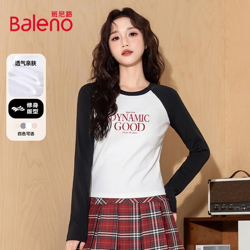 Baleno Women s Colorblock Slim-Fit Long Sleeve T-shirt S