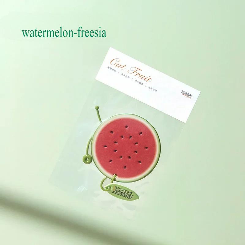 

Ароматизатор воздуха для автомобиля в форме фрукта, ароматизированная твердая бумага, подвесной на зеркало заднего вида, сменный парфюм, автоаксессуары