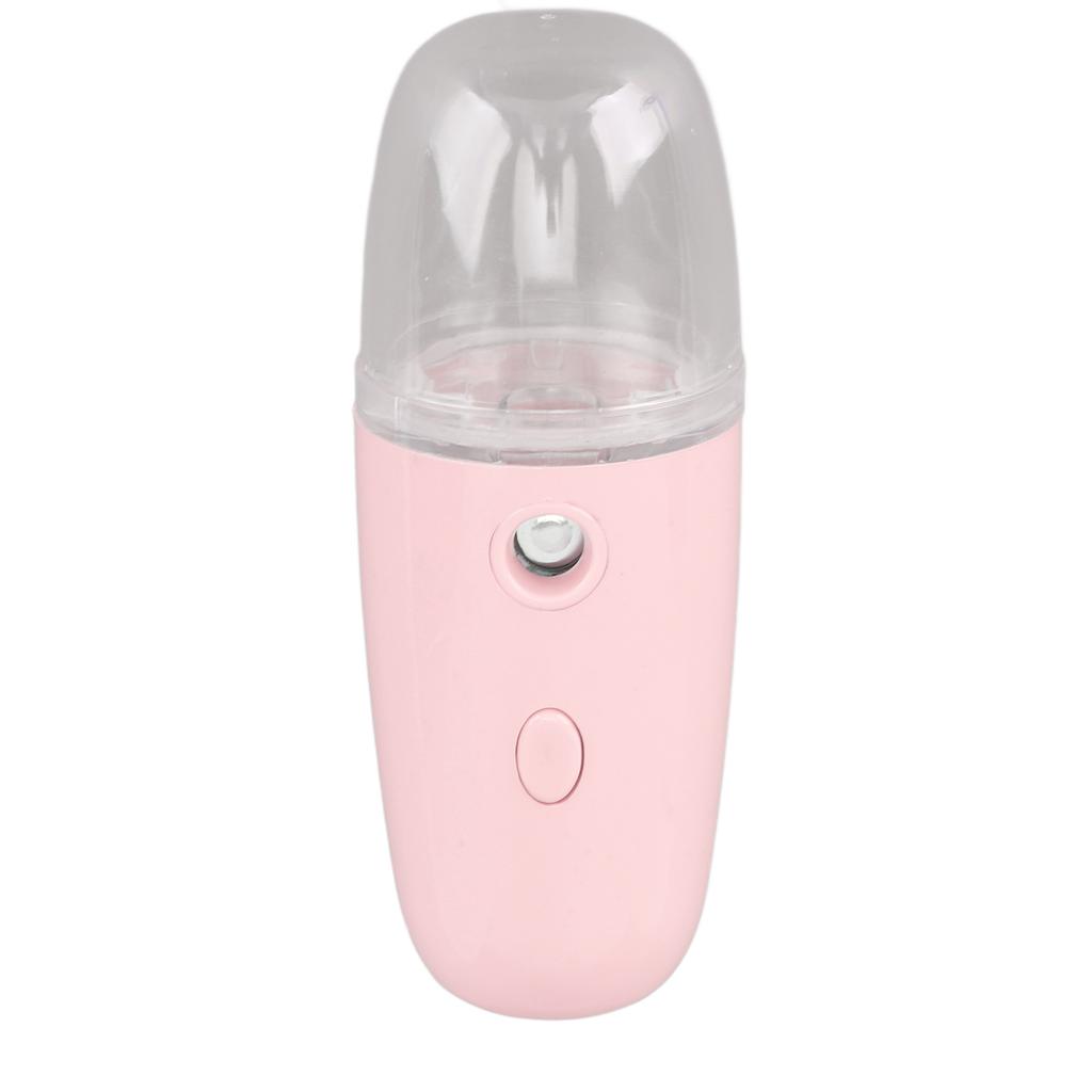30ML Face Hydrating Mist Steam Sprayer 150mAh Portable Facial Humidifier for Hiking Pink