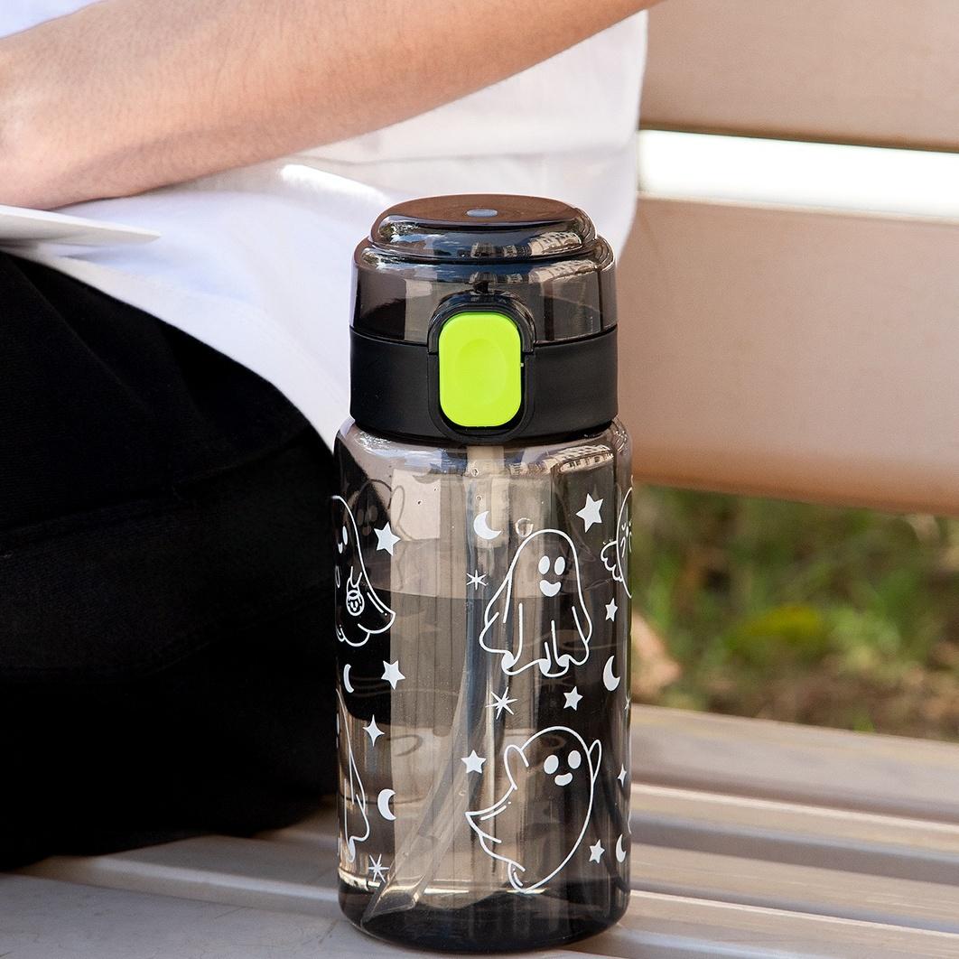 

Бутылка для воды Ghost 19/25.4 унции, герметичная, портативная, спортивная чашка для улицы, подарок на день рождения, Хэллоуин, Рождество, фитнес-кружка для путешествий As picture