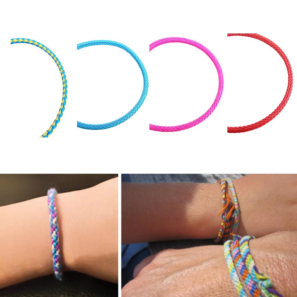 Sturdy Waxed Polyester String for Bracelet Crafting Jewelry Making Supplies 1M Per Roll 1MM Diameter Multicolor