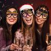 New Year 2026 Paper Eyewear Bundle 8 Pcs Costume Accessory Funny Party Glasses Celebration Decoration Props