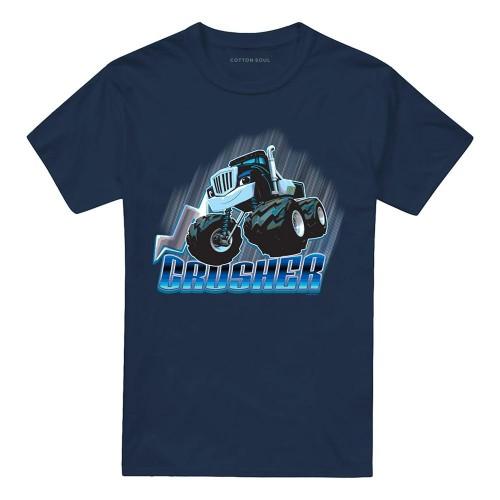 Blaze & The Monster Machines Unisex Adult Crusher Badge T-Shirt