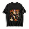 Halloween Themed RUMIO Character Print Top Casual Loose Fit Tee With Pumpkin Ghost Elements Pure Cotton T-shirt