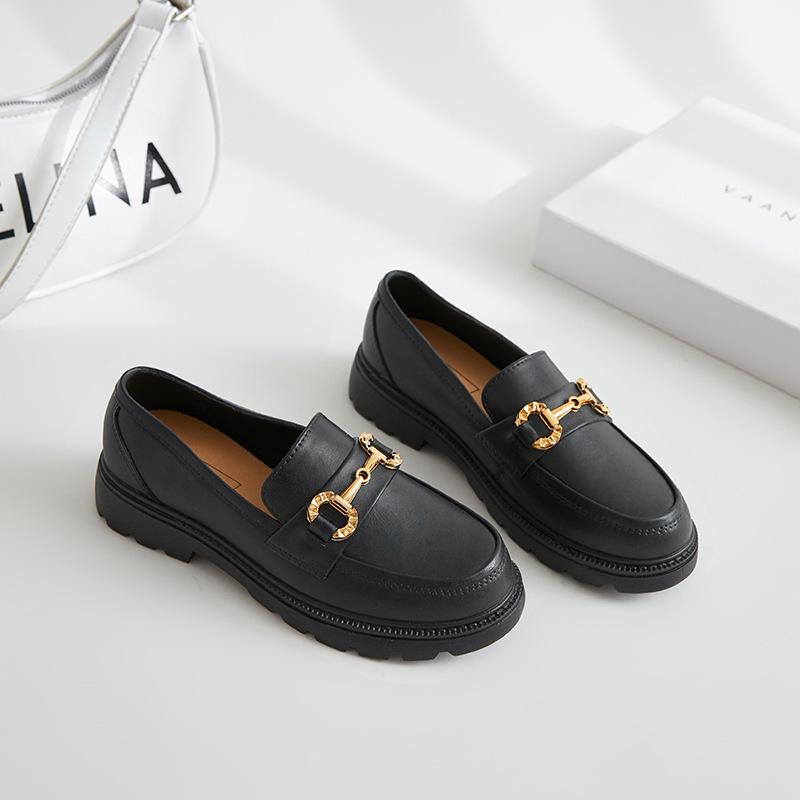 2023 Women's British Style Waterproof Platform Loafers: Versatile, Non-slip, Casual Outdoor Rain Shoes