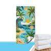 Tropical Palm Beach Sunset Towel Patterned Sunscreen And Windproof Suitable For Swimming Pool Camping Travel