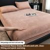 2026 Hot Plush Warm Fitted Sheet Bedspread Flannel Thicken Bed Mattress Cover Bed Protector Sheets No Pillowcase
