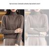 2026 AW Women's High Neck Plain Knit Cashmere Sweater Base Layer