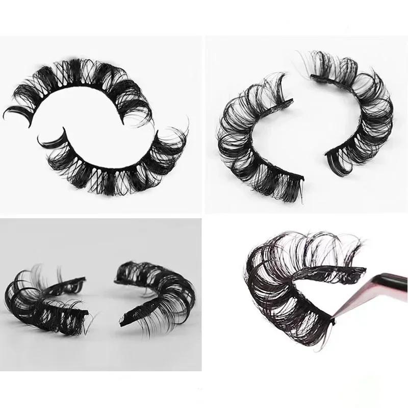 10Pairs 3D Mink Lashes Russian Strip Lash Dramatic False Eyelashes Faux Cils Makeup Wholesale Fake Eyelash Extension