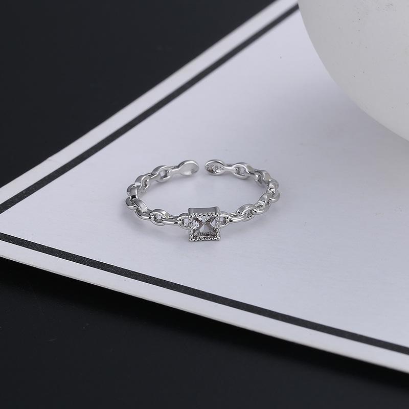 Lindon Klassischer Zirkonring aus Kupferlegierung, Damenschmuck, Hochzeitsversprechen, Partygeschenk