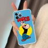 Classic P-Popeye Comics Animation Phone Case For iPhone 17 16 15 14 13 11 12 Pro Max 16 Plus Transparent