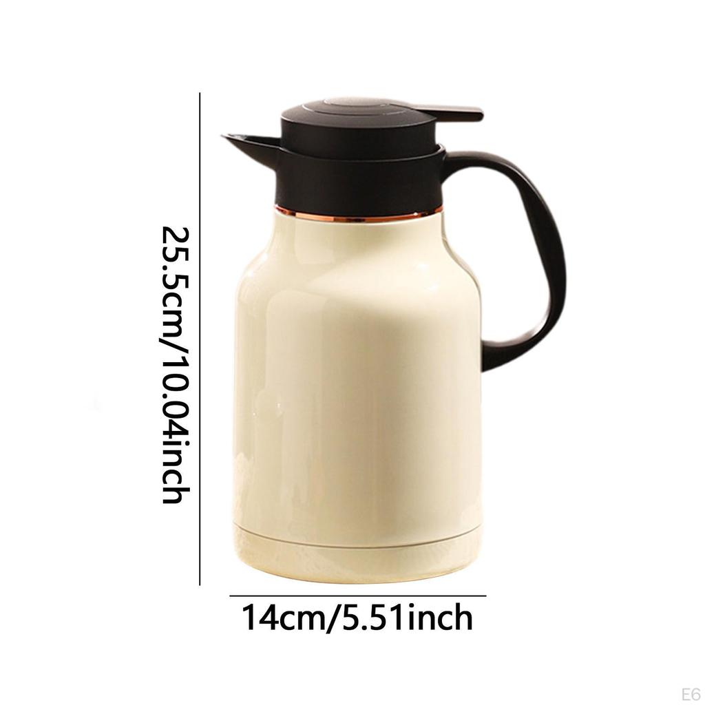 Vakuumisolerad kanna kaffekanna med handtag varmvattenkanna termisk för helgdag studenthem