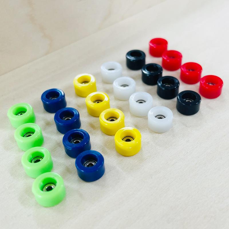 4Pcs Durable Professional Bearing Wheel Urethane Pu Metal Fingerboard Wheels Mini Cnc Finger Skate Board Accessory