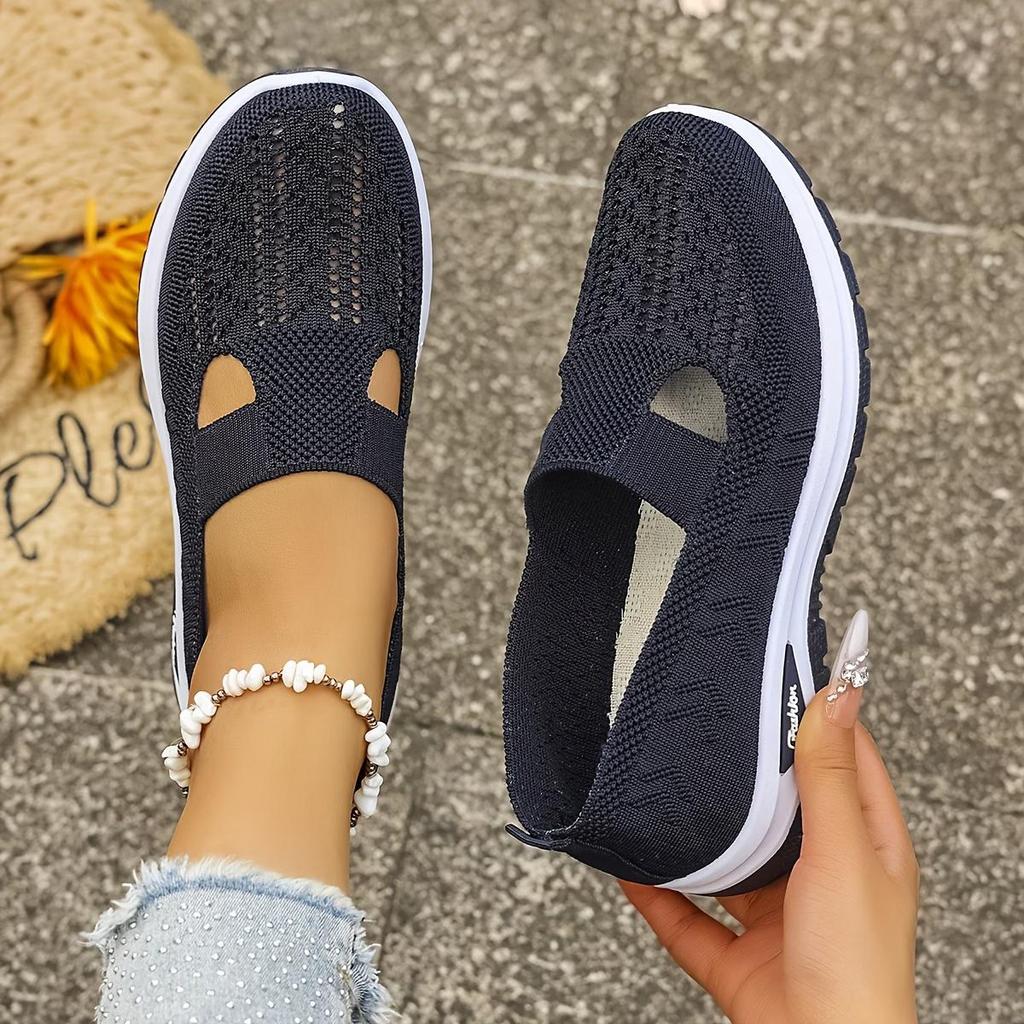 Chaussures Décontractées en Mesh Léger et Respirant, Faciles à Enfiler, Parfaites pour le Printemps et l'Été, Polyvalentes et Confortables, Comme des Baskets Blanches., Chaussures pour Femmes