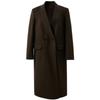 Sancai Women's 2025 Winter Merino Wool Double-faced Long Coat