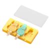 Kids Cartoon Shape Popsicle Molds Food-Grade Silicone Reusable Sticks Non-Stick Design Easy Release Ice Cream Mold