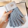 Warm Knitted Gloves Thicken Touch Screen Mittens Outdoors   Men Women