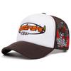 Three Star Skeleton Shooter Embroidered Women'S Outdoor Fashion Baseball Hat Cotton Mesh Hat Men'S Hip Hop Hat Casual Hat