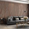 3D WallPaper Modern Simple Line Deerskin Wallpaper Thickened Non Woven Fabric Bedroom Living Room Background Wall Papier Peint