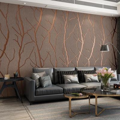 3D WallPaper Modern Simple Line Deerskin Wallpaper Thickened Non Woven Fabric Bedroom Living Room Background Wall Papier Peint