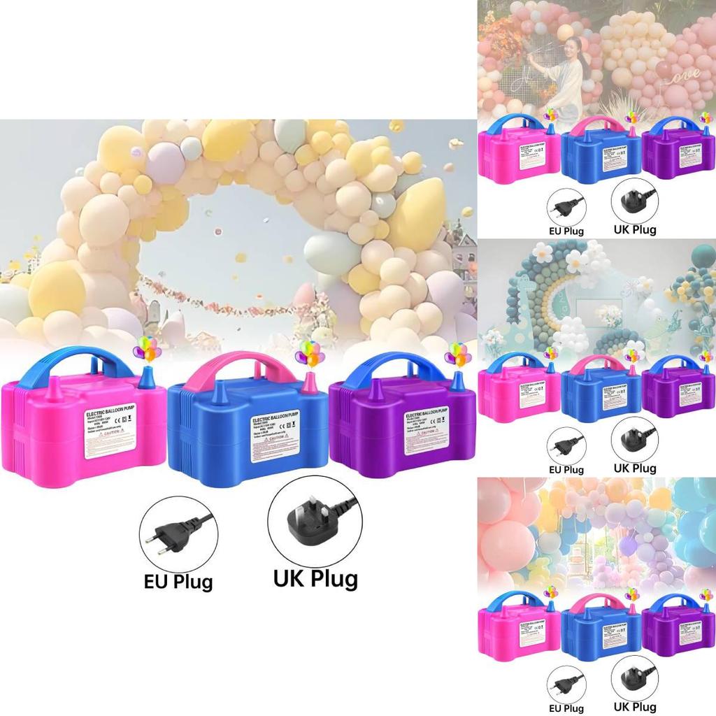 Powerful Electric Balloon Pump Dual Hole Inflator Machine Model 73005 For Fast Inflation