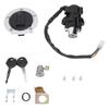 Motorcycle Ignition Switch Gas Cap Cover Seat Key Lock Set Replacement for Suzuki R600 R750 R1000 GSF650