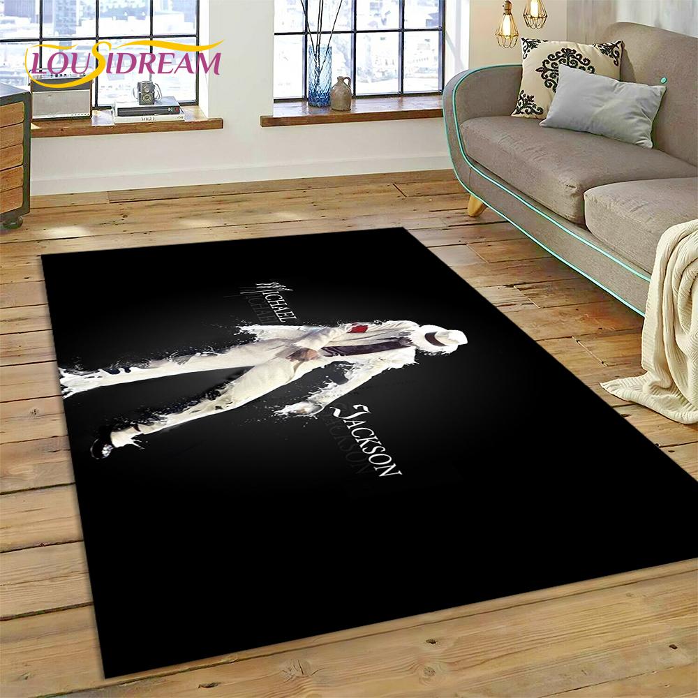 MJ Král Popu Michael Jackson Koberec do Obývacího pokoje Ložnice Domácí Dekorace, Podložka Protiskluzová Dekorace na Pohovku Rohožka Dárek