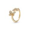 Shine Dazzling Schmetterlings-Cluster-Ring Damenring Gold 167913CZ