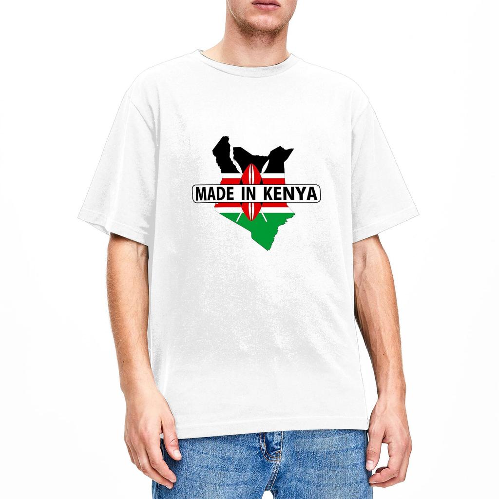 Made In Kenya T Shirt Hipster T Shirts Short Sleeves Streetwear Tops Summer Cotton Oversize Tees