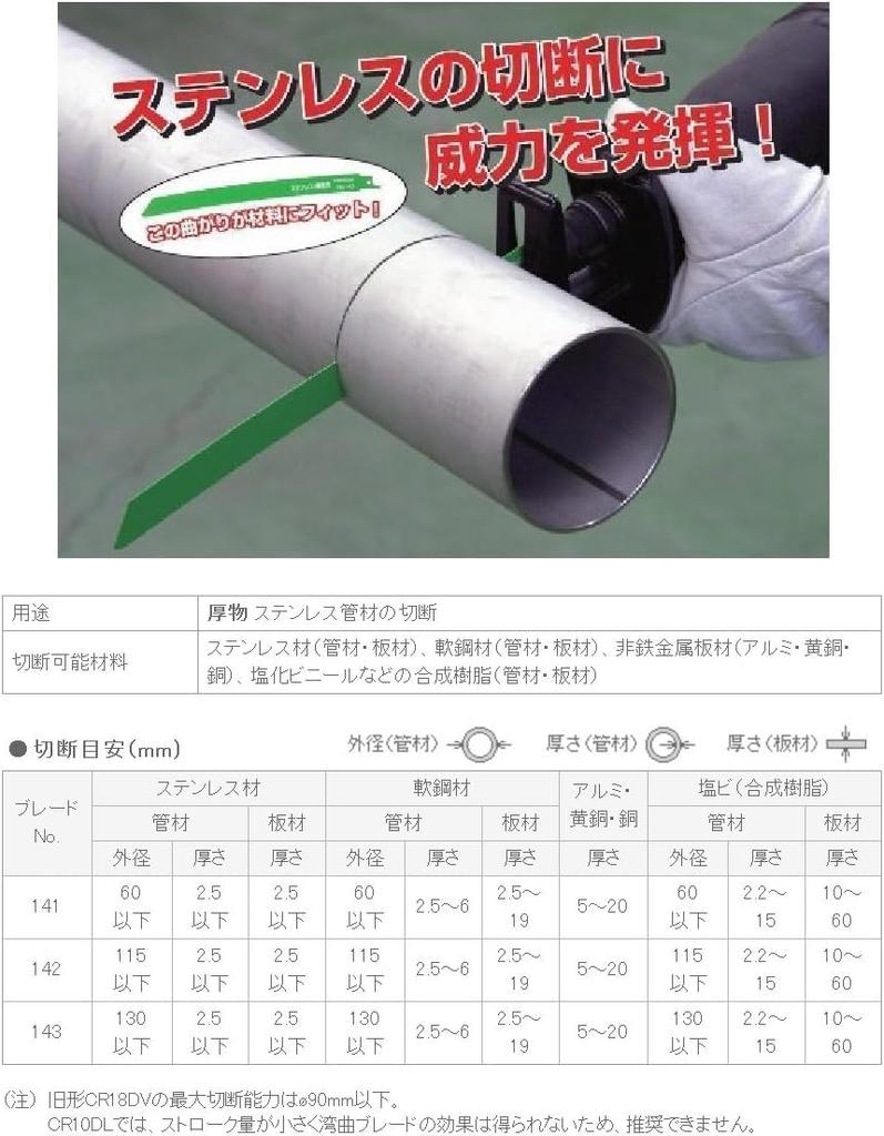 HiKOKI Curved Saber Saw Reciprocating Saw Blade 150mm Overall 14 Pack of for 2mm and Larger Stainless Steel Blade, No. 141, Length, Teeth/Inch, 5,