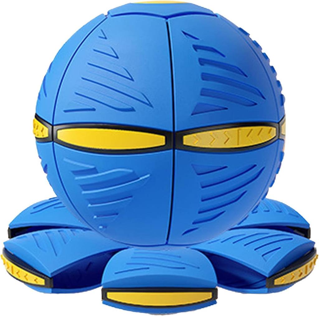 Magic Transforming Flying Saucer Ball, Ball, Shape-Changeable (Blue)