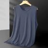 Men's Ice Silk Mesh Vest Lightweight Sports Summer Wear Sleeveless T Shirt Tank Casual Fashion Outerwear