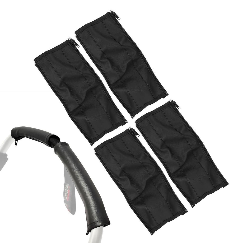 4pcs Stroller Handle Cover PU Lther Washable Baby Pram Handle Sve or with Stroller Accessories