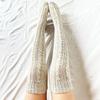 Knitted Cable Socks Over Knee Stockings Women Winter Casual Home Warm Thick Stockings Socks Girl Female Christmas Gifts